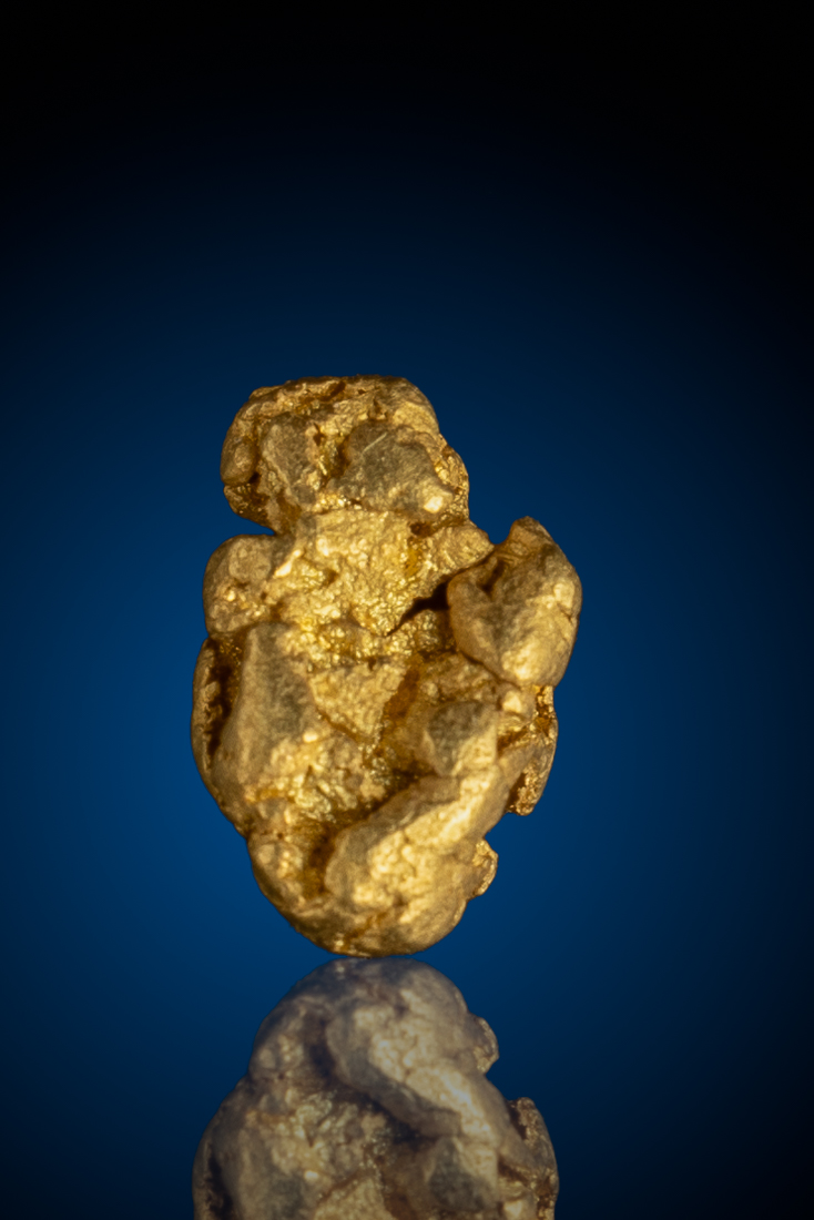(image for) Rare Intricate Chunky Natural Gold Nugget - American River, CA - 1.88 grams